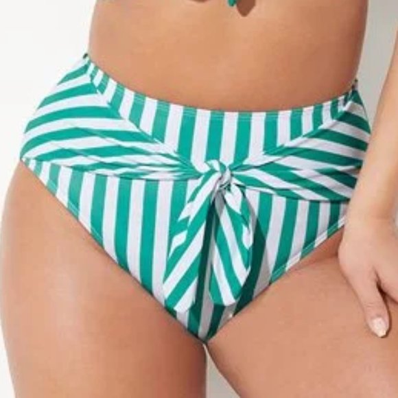 gabifresh Other - Nwt GabiFresh Cargo Stripe High Waist Bikini Bottom Brief